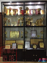 Honor certificate display cabinet Trophy medal Boutique gift points display cabinet Office sample product display rack
