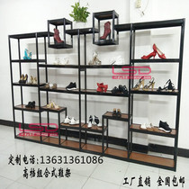 Shoe store shelves shoe city display racks glass shoe and hat racks bags titanium alloy multi-layer display cabinets window display racks