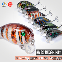 Road House Painted Rock Fat 5 3cm 9g crank Little Fat Hard bait Luther Bait Bionic Bait