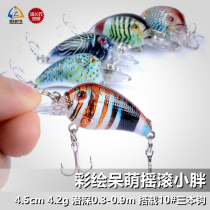 Road House Painted Nerd Rock Small Fat Road Subbait 4 5cm 4 2g Crank Hard Bait Microbimetic Bait