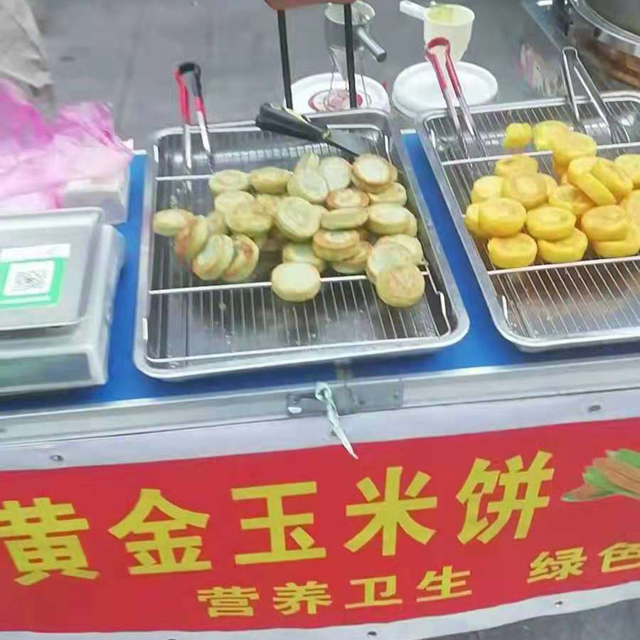 买机器免费赠送(正宗网红黄金玉米饼配方 视频制作流程 录音叫卖广告