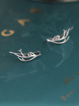 925 sterling silver wishing antler earrings cute fresh earrings female delicate temperament niche design sense earrings