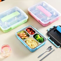 304 stainless steel insulation adult student lunch box deepened grid primary school lunch box Lunch plate large capacity lunch box