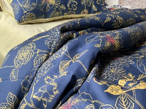 Foreign trade original single export to Japan cotton velvet Cotton satin bedding quilt cover bed sheet four-piece set