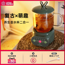 Small Pumpkin Wellness Cup Electric Stew Cup Mini Mini Heated Water Cup Boiled Tea Cooking Congee Cup Hot Milk Office God