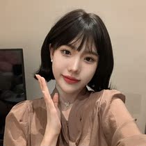 Wig short hair female natural full head cover summer temperament eversion short curly hair modeling simulation human hair wig set