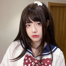 Wig female summer hair daily Lolita natural full head Net red with the same age reduction long hair wig set