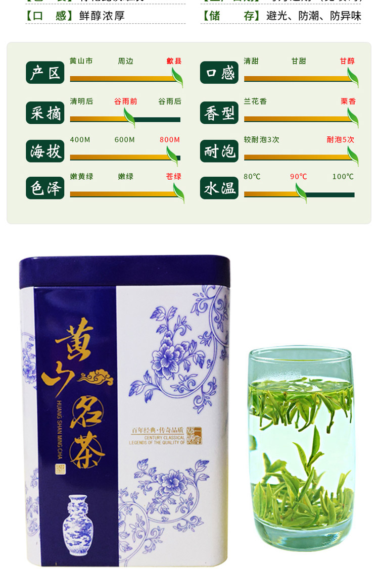 黄山新绿茶50g*1罐