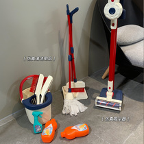 Fart Akins Home Home Cleaning cleaning toys Childrens emulated sweeping vacuum cleaner tools suit 3-12 years old