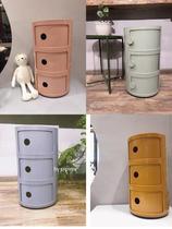 Fart Akins wins design award Nordic Wind minimalist about childrens room Nightstand Macaron Round Containing Cabinet