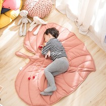 Fart fucking S. Korean children All cotton washed cotton Summer cool quilted by baby climbing mat leaves Air conditioning Photographed Mat