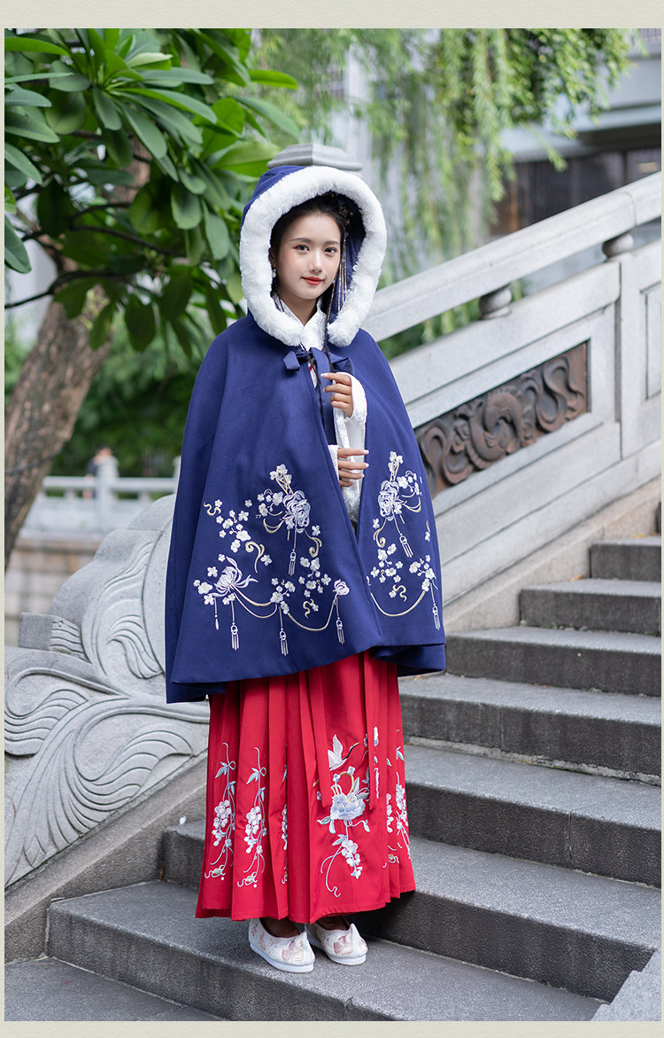 妙衣萱原创中国风披风古装正品原创汉元素秋冬斗篷