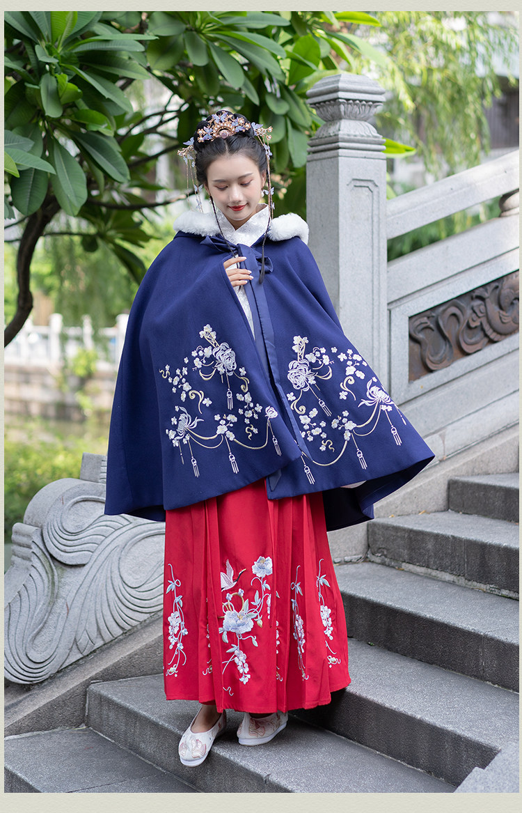 妙衣萱原创中国风披风古装正品原创汉元素秋冬斗篷