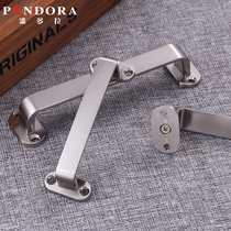 Imitation brushed stainless steel modern minimalist cabinet wardrobe shoe cabinet door handle invisible sanitary door wooden door handle