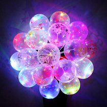Glowing balloons transparent with lights for children a variety of cute scan code colorful balls bright luminous light