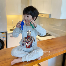 A or two-year-old baby autumn pants suit pure cotton a class Altman autumn suit pajamas children all cotton