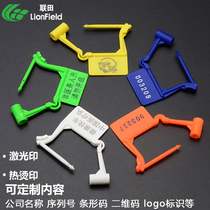 Union Field Medical Disposable Plastic Padlock Seal Hospital Therapy Mark Emergency Car Seal Sign Wine Bottle lock catch label Zen