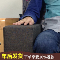 Chinese-style cotton linen high-density sponge square armrest square pillow armrest pillow chaise longue bed square sofa armrest pillow