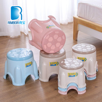 Factory direct selling creative plastic small stool childrens small stool home adult bathroom non-slip stool changing shoes low stool