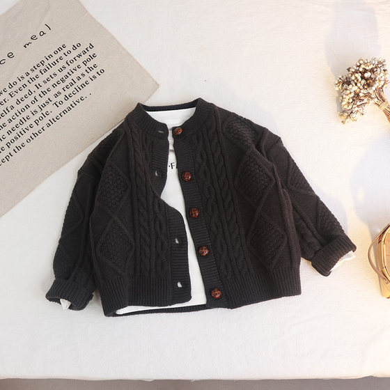 Children's autumn retro sweater casual cardigan boys fashionable and fashionable versatile sweater mid-large children's jacket Korean version
Children's autumn retro sweater casual cardigan boys fashionable and fashionable versatile sweater mid-large children's jacket Korean version