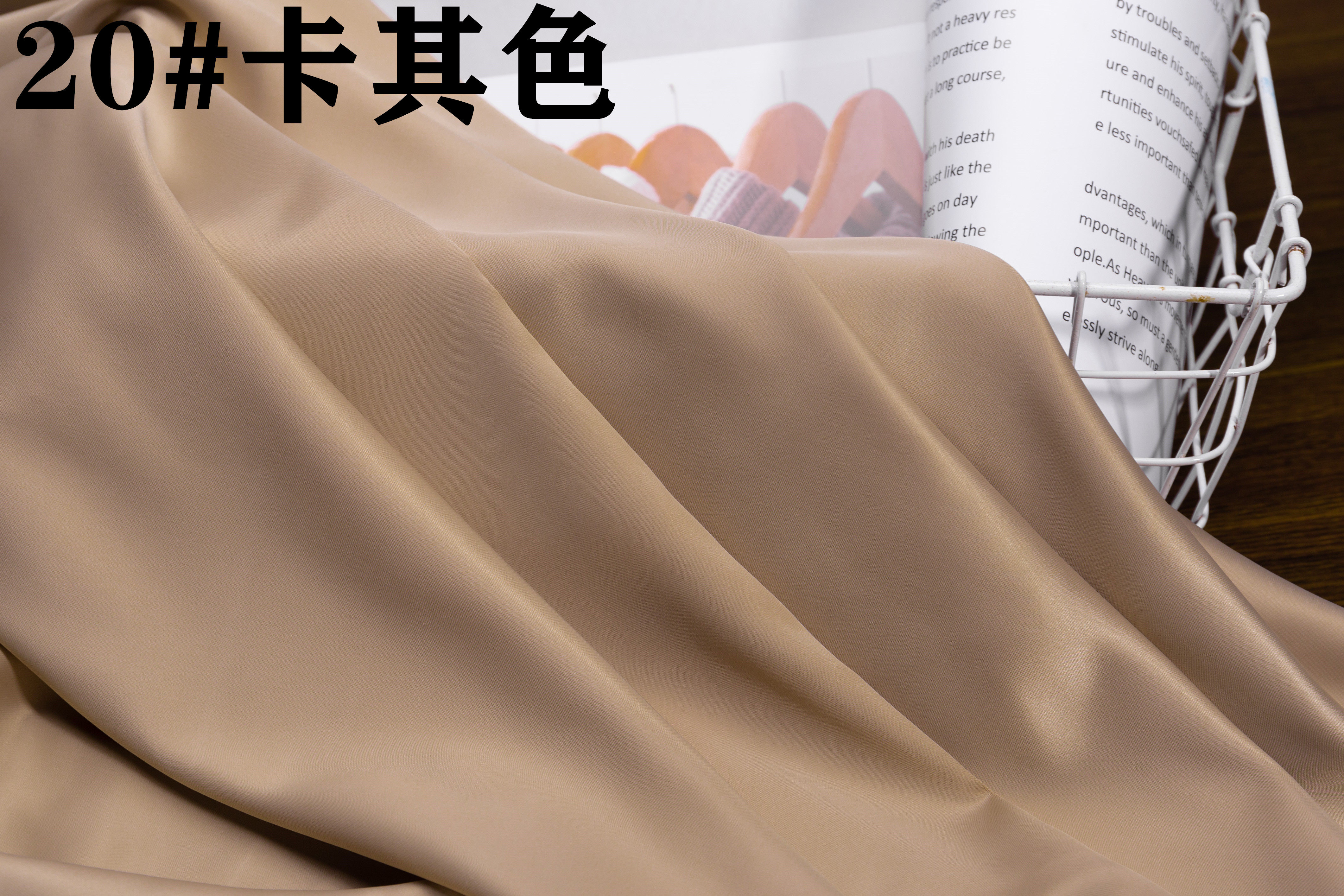 光泽感醋酸缎面丝绸布料真丝素绉绸缎光滑垂顺礼服旗袍吊带裙面料