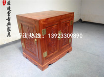 Solid Wood fish tank Chinese antique aquarium bottom cabinet medium fish tank bottom cabinet custom-made floor cabinet porch cabinet factory direct sales