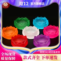 Colorful glazed Crystal weatherproof butter lamp holder household butter lamp holder candle holder candle holder candle base