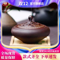 Buddhist products ceramic antique pan incense burner household Buddha incense burner tea ceremony room