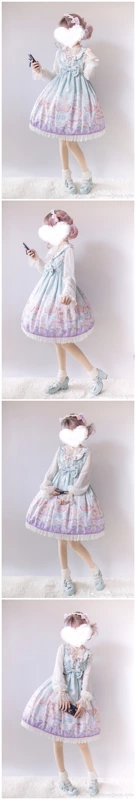 [Mật ong mật ong] Doll series LolitaJSK eo cao váy liền còn hàng - Váy eo cao