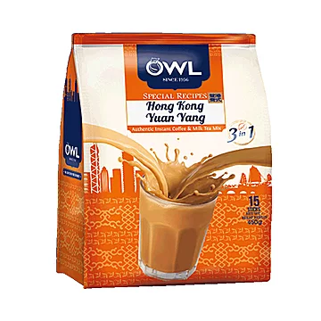 owl猫头鹰速溶港式鸳鸯奶茶450g*2袋[35元优惠券]-寻折猪