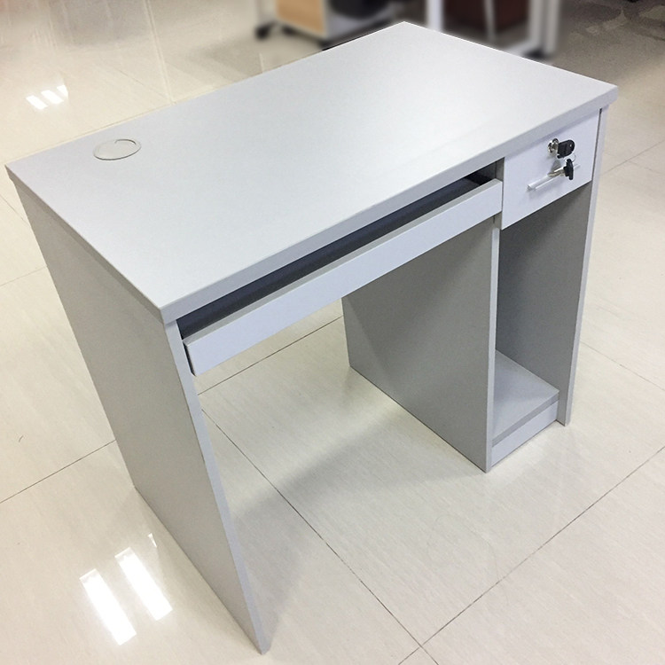 小办公桌写字台带抽屉0.8米单人电脑桌台式简约员工桌子家用书桌