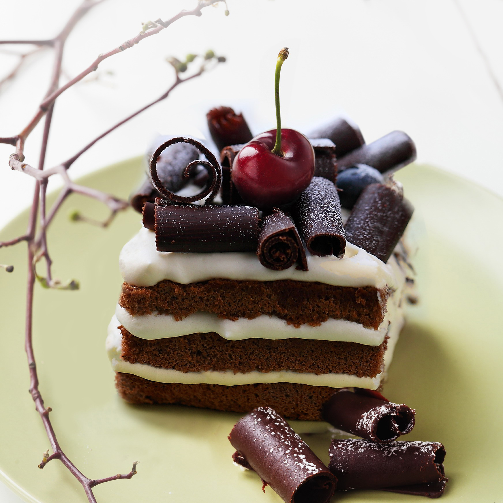 口感浓郁醇厚的黑森林蛋糕,已get!