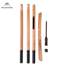 Mountain Guest MOUNTAINHIKER OUTDOOR OAK LAMP Wooden Curtain Rod Outdoor Solid Wood CAMMPING