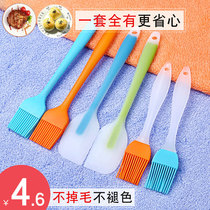 BBQ brush oil brush household high temperature resistant integrated non-hair silicone brush Kitchen pancake baking small brush