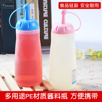 Squeeze Sauce Bottle Squeeze Bottle Salad Sauce Squeeze Bottle Shara Sauce Bottle Plastic Squeeze Framed Flower Mouth Squeeze Pot Ketchup Bottle