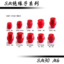SM30M6 high strength spindle type distribution box high and low voltage red insulator Copper screw post insulator high quality