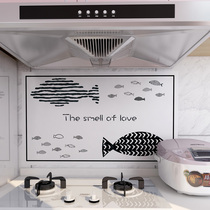 Kitchen Wall Decoration Anti-Oil Stickers Waterproof Self-Adhesive High Temperature Resistant Wall Sticker WALL PAPER RANGE HOOD TILE STICKER