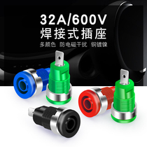 Huijun ABS material high pressure safety 4mm panel banana socket hole 4 8mm terminal multimeter socket