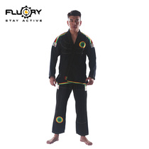 FLUORY fire base Brazilian jujitsu suit adult men and women BJJ GI Professional competition training judo suit