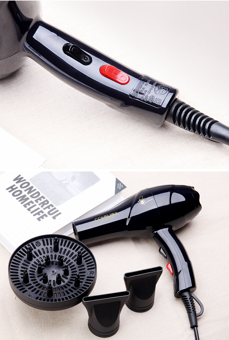 康夫电吹风机家用负离子不伤发大功率理发店发廊专用冷热风吹风筒