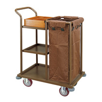 Extra thick room service car Hotel hand push cleaning car Linen car Hotel cleaning car unilateral work car Garage car