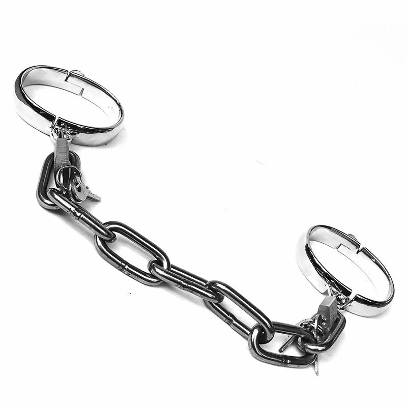 Stainless steel chain Alloy Handcuffs for men and women Erotic Supplies Feet Shackles Alternative Toys