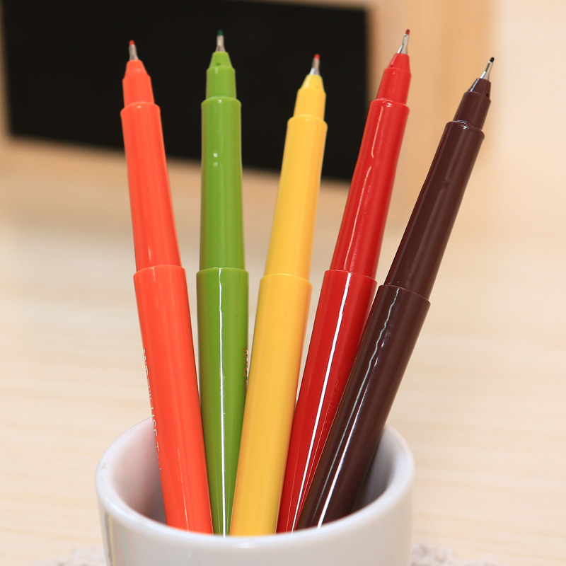 晨光水性墨水笔 创意彩色中性笔 多彩记号签字笔 学习书写工具_不打折