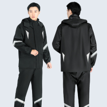 Raincoat Rain Pants Suit Mens Body Full Body Anti-Rainstorm Single Split Electric Car Moto Adult Takeaway Rider Raincoat
