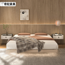 Air Silence Suspended Bed Willpower minimalist bedroom with double man bed No headboard modern minimalist net red light and luxurious and popular bed