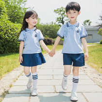 Kindergarten garden clothes Summer clothes Pure cotton childrens class clothes Chinese style suit Primary school school uniforms Summer graduation clothes