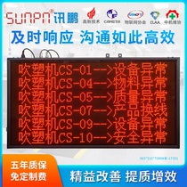 Wireless security light call system Car assembly line Andon station equipment status alarm monitoring Electronic kanban board