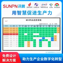 News Peng Factory Software Customized Development Shoe Factory Sample Line Production Management Progress Monitoring Watch Board MES System