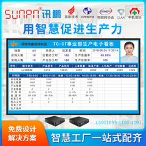 Xunpeng workshop production management software MES Manufacturing Execution System production line plan progress LCD electronic Kanban