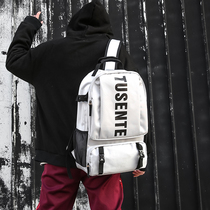 Double Shoulder Bag Men Hans Version Original Juku Ulzzang High School College Student Ancient Fashion Trends School Bag Women Ins Wind Backpack